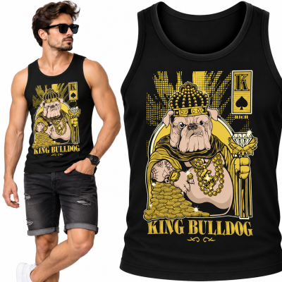 TANK TOP ŚMIESZNY BULLDOG